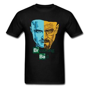 Breaking Bad T-shirts för män Walter White Print Cool Jesse Pinkman Tees Cotton Tshirt Mens Summer Streetwear TV Series Man
