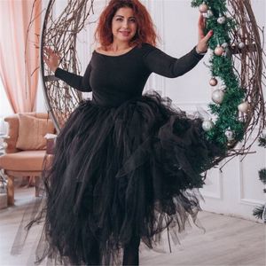 100cm Length Wedding DIY Skirt Tulle Overskirt Sexy Pleated Fashion Handmade Woman Tutu Female Long Skirt Lolita Saia Longa 210309