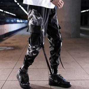 Cargo Hosen Camouflage Männer Patchwork Hip Hop Lose Jogger Tasche Streetwear Knöchel Länge Hosen Techwear Y0927