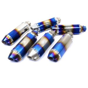 Motorcycle Exhaust System 38-51mm Inlet Muffler With PCX Nmax Xmax Pitbike Aerox CBR