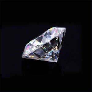 0.2Ct To 5Ct Real Loose Gemstones Moissanite Stones G Color Round Shape Diamond Briliant Cut Lab Grown Gem For Jewelry Ring Bk Drop Delivery