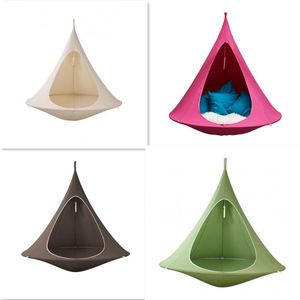 UFO Shape Teepee Tree Hanging Silkworm Cocoon Swing Chair For Kids & Adults Indoor Outdoor Hammock Tent Hamaca Patio Furniture 211 W2