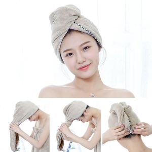 Havlu Şerit Kadın Saç Havlu Süper Emici Hızlı Kuruyan Mikrofiber Yumuşak Banyo Banyo Kuru Kap Salon 25x65 cm