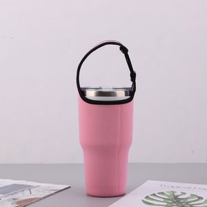 Drinkware Handle Strap Water Bottle Protective Insulation Cup Cover Anti-scald Folding Bag for 30oz LLA8948