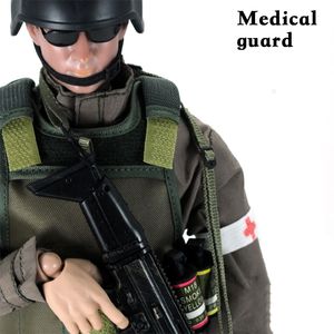30cm SWAT Medical Guard Gendarmerie Soldiers Polis Uniform Militär Army Combat Game Toys 12 inches Action Figur Fog Rörlig