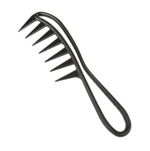 Hot Health Beuty Wide Tooth Shark Plastic Comb Detangler Curly Hair Salon Hairdressing Comb Massage Hair Styling Tool