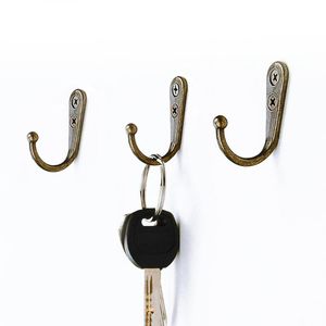 Hooks & Rails Pcs Wall Mounted Hook Single Robe Coat Hat Holder Key Hanger With 40 Pieces Screws Multi-Purpose OrganizationHooks