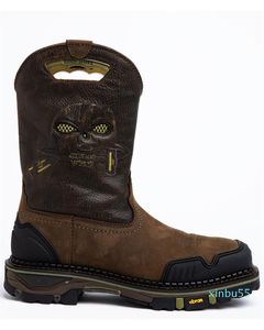 Boots Business - мужские круглые сапоги с низким каблуком, повседневные западные туфли, с вышивкой и печатью, удобные, классические, модные