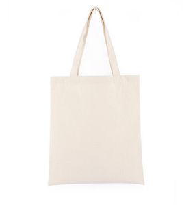 Tygväska Bukskåp Tygväska Återanvändbara shoppingkassar Livsmedelsbutik Tote Bags Bomullstyg Baggar Blank Shopping Pouch Axel Väskor 30 * 34cm