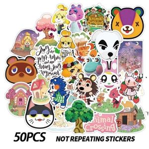 NOVITÀAdesivi Animal Crossing Cute Anime Vinyl Impermeabile Cartoon Sticker per bottiglia d'acqua, laptop, custodia per telefono, skateboard EWB6827