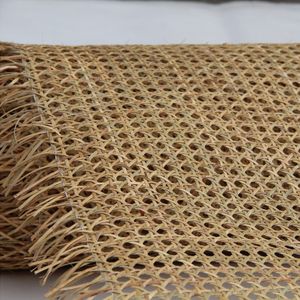 15 Meters/Roll Natural Indonesian Real Rattan Home Decor Cane Webbing Roll Furniture Chair Table Ceiling Background Door DIY Material