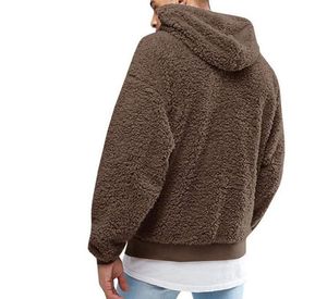 Fashion Mens coat spring Thick Warm Sweater Oversized Fleece Hoodies Male Pullover Autumn Solid Hooded Streetwear Tops