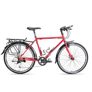 18 polegadas 27 Velocidade V-Freio Bicicleta Dakrock Viagem Bicicleta Andar de longa distância Multifuncional Bicycle Renault Aço 520 Quadro