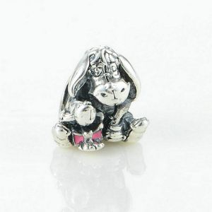 Классическая леди милая собака колокольчики 925 стерлингового серебра серебро шаржевые шарм 791567en80 Fit Европейский стиль браслеты ожерелья DIY GFIT для женщин