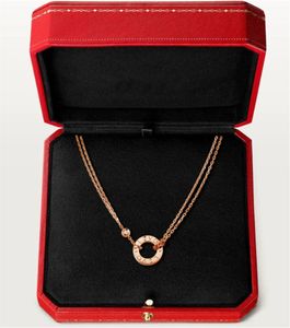 Collana d'amore Collane firmate di lusso in oro rosa Regalo da uomo da donna con designer classici di alta qualità Jewerly