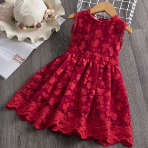 Sommerkleider für Mädchen, Spitze, Tüll, Ball-Design, Baby-Mädchen-Kleid, Partykleid für 3–8 Jahre, Säuglingskleider für Kleinkinder, Mädchen Q0716