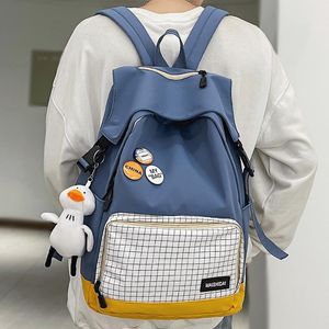 Backpack Cool Boy Girl Harajuku Travel Bag Male Female Badge College Laptop Men Women Student Fashion Ladies School