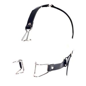 Oral Sex Accessories Metal Nose Hook Erotic Open Mouth Gag For Women Couples Fetish Bdsm Slave Bondage Restraints Leather Toys P0816