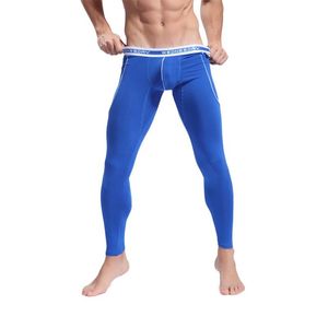 Pantaloni da pigiama da uomo Indumenti da notte invernali e autunnali Pigiami sexy da uomo Pantaloni da pigiama in fibra di bambù Biancheria intima lunga