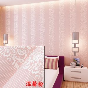 Wallpapers Wholesale From Sticky Wallpaper Non-woven Flocking Sitting Room Bedroom Dorm Renovation Glue Back