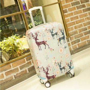 LeTrend Animal pattern Rolling Luggage Cover Wheel Suitcase Cover Suitable for 18-28 inch Travel Bag Trolley 210624