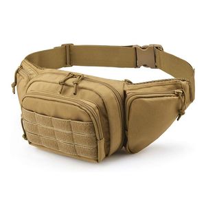 Midja väskor taktisk väska pistol holster militär fanny pack axel utomhus bröstet överfall dold pistol bär