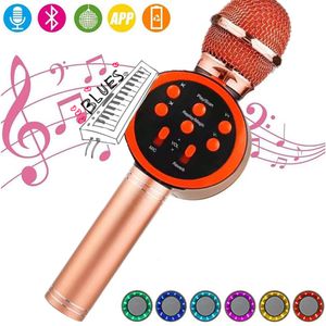 V11 Portable Bluetooth Karaoke Microphone Wireless Professional Speaker Home KTV Handheld Audio Integrated Built-in Battery