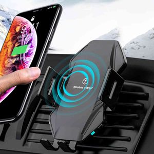 Ntonpower qi 10w snabb laddning för iPhone 11 xs x 8 Intelligent infraröd bil trådlös laddare telefonhållare
