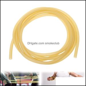 Motståndsutrustning Tillbehör Sport OutdoorsResistance Bands Natural Latex Tube 6 * 9mm Fitness Bungee Elastiska Rope Slings Gummi Tubes N1