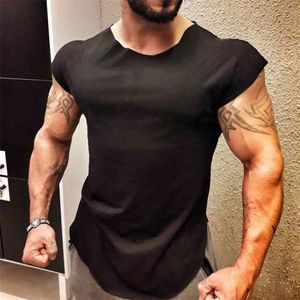 Märke Fitness Men Kläder Sommar Gym Tank Top Canotte Bodybuilding Ärmlös Skjorta Solid Muscle Vest Male Atlet