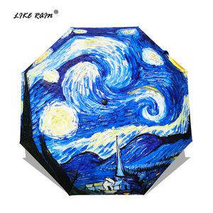 Van Gogh Obraz olejny Parasol Deszcz Kobiety Paraguas Sztuki Kreatywne Parasol Kobiece Słońce i Parasole