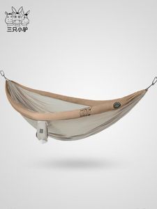 CAMP Möbler Double Canvas Hammock Hängande Swing Patio Camping Outdoor Single Hamaca Colgante Vitvaror BS50DC