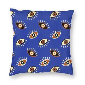 Cushion/Decorative Pillow Luxury Evil Eye Pattern Throw Cover Home Decorative Custom Mystic Eyes Spiritual Cushion 45x45 Pillowcase For Sofa