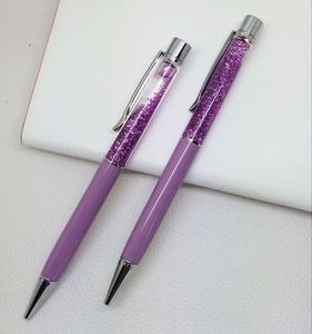 Mode Design Creative Crystal Pen Diamant BallPoint Pennar Stationery Ballpen Stylus Touch 14 Färger