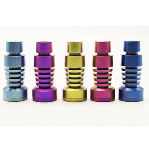 Wholesale 19mm titanium nail for sale - Group buy Vaping_Dream T022 Smoking Titanium Nail Colorful mm mm Male Dabber Tip Glass Bubbler Pipe Dab Rig Bong Tool Accessory
