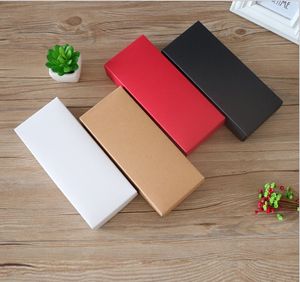 25X9.5cm 22.5X9.5cm kraft paper red black brown gift box carton for packaging socks underwear bra towel can be customized LOGO