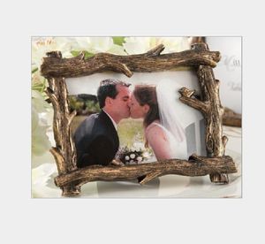 2021 Rustic Tree Branch Mini Photo Frame Place Card Holder Wedding Favors Party Table Decor Event Gift Bridal Shower Ideas