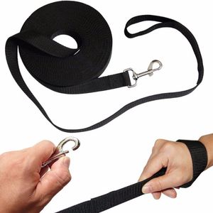 Colares Coleiras de Cão 3M / 5m / 10mx2cm Pet Lead Leash Cães Cães Caminhando Treinamento Treinamento Arnês Colar Cinta Linha Linha Linha RECALL RECALL ABEDIÊNCIA CORREIOR