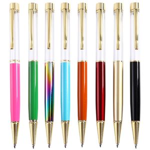 27 Kolory Kreatywny Pusty Tube Długopisy DIY Self-Filling Metal Pen School School Materiały biurowe Pisanie Party Party Favors