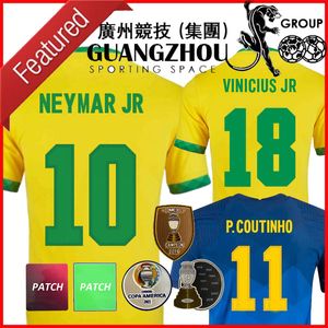 2020 Neymar Jr Coutinho Vinicius Soccer Jersey Brazils National Team Camisa Brasil Kids Kit Fotbollskjorta Kvinnor Training Silva Fred Jesus Fabinho Danilo