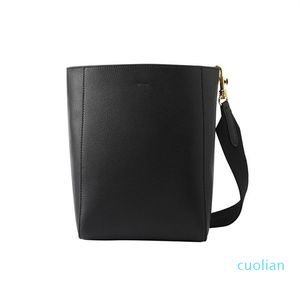 어깨 발드랑 버킷 넓은 스트랩 어깨 토트 통근자 가방 트리 옴프 디자이너 Cowhide Women Handbags E20P#2512