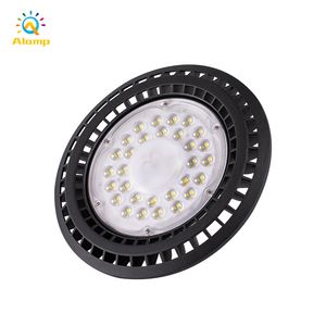 Süper Parlak UFO LED Yüksek Bay Işık 50 W 100 W 150 W 200 W 100LM / W Spot Işık Depo Fuarı Açık Endüstriyel Aydınlatma Lambası