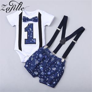 ZAFILLE 2021 Летняя одежда набор с бабочкой + комбинезон Новорожденного Baby Boy Outfits Костюм для младенцев 210309