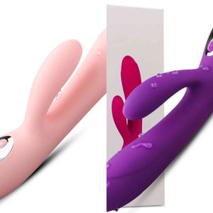 Nxy vibratorer draimior kanin för kvinna klitoris vaginal varm dildo 10 hastighet medicinsk silikon USB laddar vuxna sexleksaker 1119