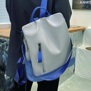 School Bags 2021 Fashion PU Women Backpack Female Student Large Capacity Bag Teenagers Girls Simple Bookbag Ladies Anti Theft Mochila