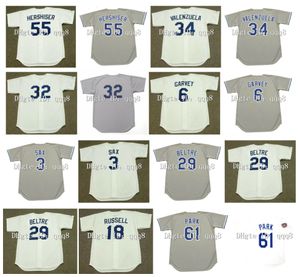 Shotback Orel Hershiser Baseball Jersey La Fernando Valenzuela Sandy Koufax Steve Garvey Kirk Gibson Hideo Nomo Don Drysdale Dusty Baker Eric Gagne Yeager