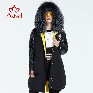 Astrid Winter Arrivl Kobiety w dół Jcket z futrem Collr Fshion Style Hood Długa Zimowa Łóżeczko AR-3022 211011