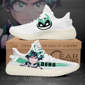 Deku Schuhe großhandel-DIY Anime Fan Sneakers Izuku Midoriya Deku Schuhe MHA Anime Sneakers Menschliches Laufendes laufendes leichte athletische Sport Sportturnschuhe