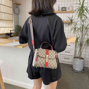 Handbag Texture Autumn and Winter Portable Small Square Printed Single Messenger Factory Online Sales