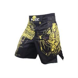 Żółty Azrael SOTF oddychający sport fitness spodenki bokserskie do walki mma tygrys spodenki bokserskie muay thai mma krótki pretorian boxeo C0222